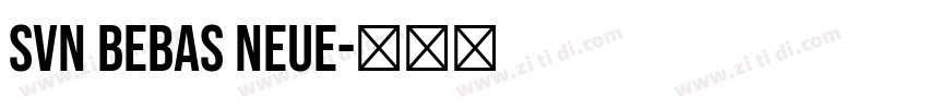 SVN Bebas Neue字体转换